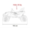 Duży Buggy dla dzieci UTV X3 Off-Road 2-osobowy 4 x 200W Czerwony BBH-028.CR